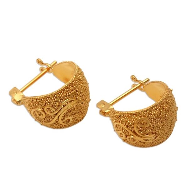 Alternate image for Handmade Gold-Plated Sterling Silver Drop Earrings Youth Eternal