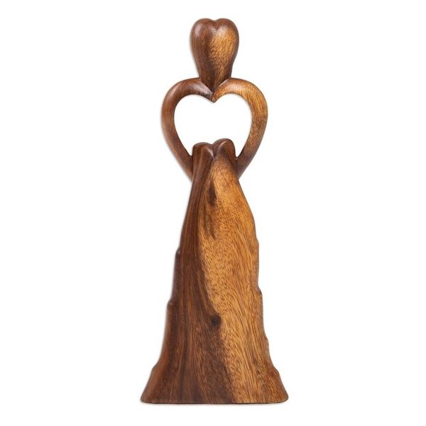 Alternate image for Handcrafted Suar Wood Statuette from Bali Mother of Mine