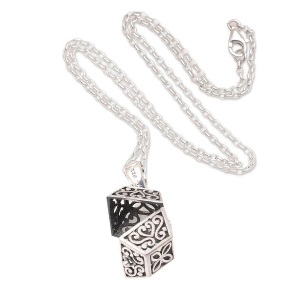 Alternate image for Hand Crafted Sterling Silver Locket Necklace Close By