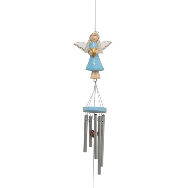 Alternate image for Blue Angel-Themed Wind Chime from Bali Love Angel in Blue