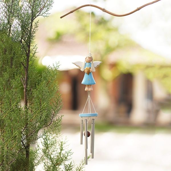Alternate image for Blue Angel-Themed Wind Chime from Bali Love Angel in Blue