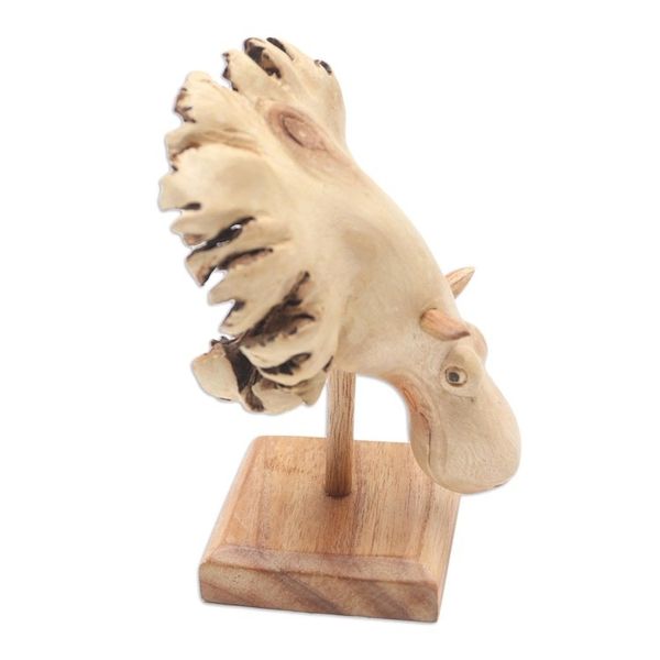 Alternate image for Jempinis Wood Hippo-Themed Statuette Little Hippo