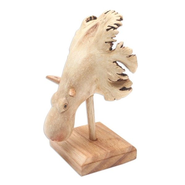 Alternate image for Jempinis Wood Hippo-Themed Statuette Little Hippo