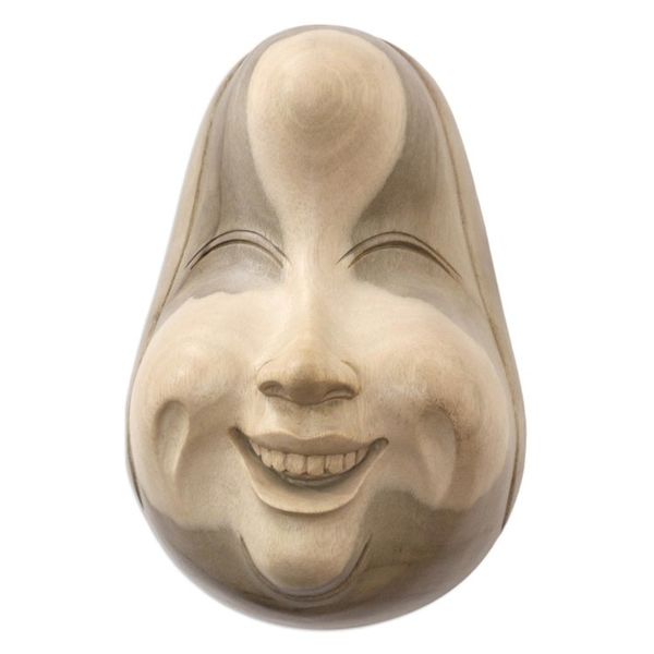 Alternate image for Hand Made Hibiscus Wood Decorative Box Keep Smiling