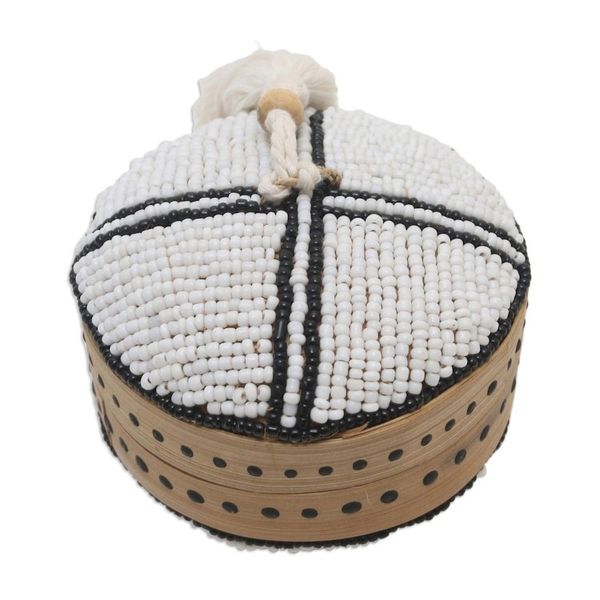 Alternate image for Hand Made Beaded Bamboo Box from Bali Mod Combo