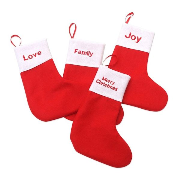 Alternate image for Holiday Stocking Ornaments Set of 4 Hang with Care
