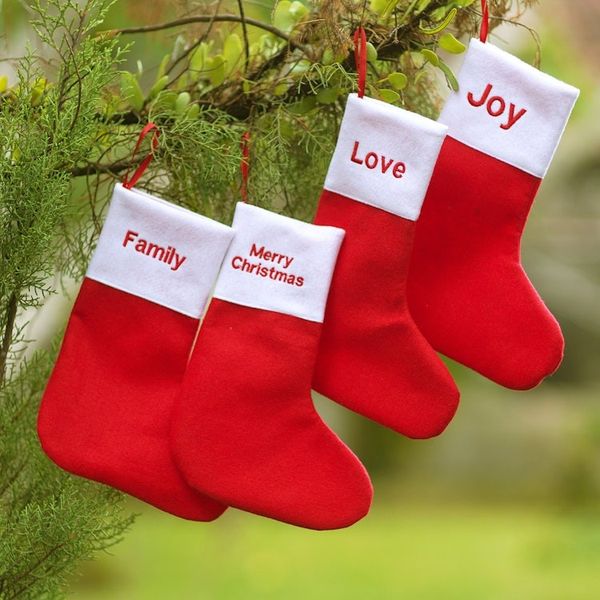 Alternate image for Holiday Stocking Ornaments Set of 4 Hang with Care