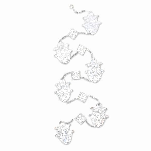 Alternate image for Artisan Crafted Aluminum Holiday Garlands Set of 4 Holiday Tulips