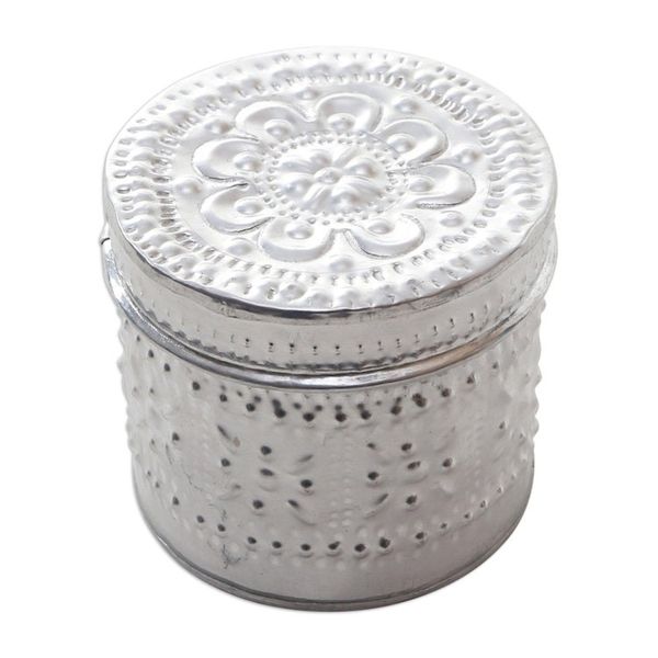 Alternate image for Aluminum Tinned Beeswax Candles from Bali Set of 3 Morning Glow
