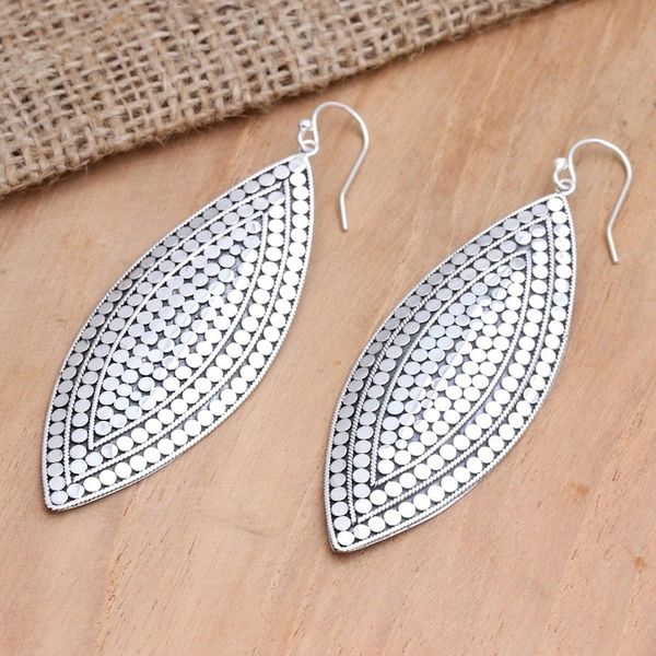 Alternate image for Hand Made Sterling Silver Dangle Earrings Queen of Fashion