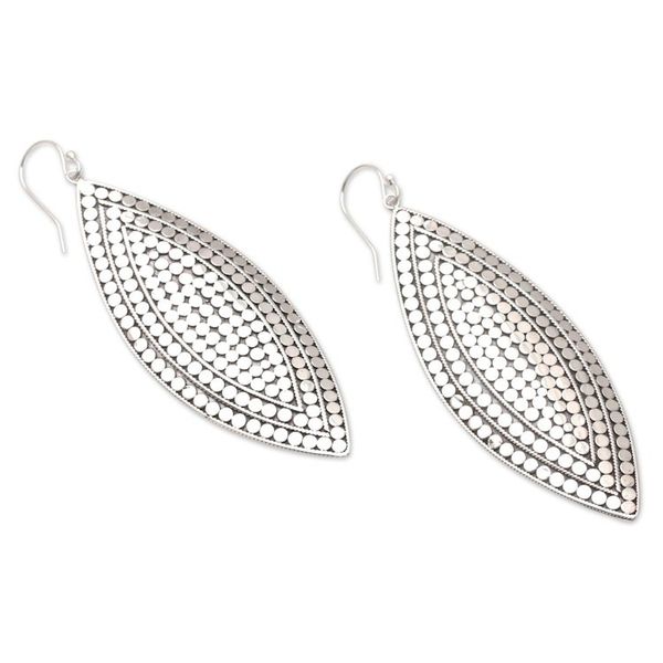 Alternate image for Hand Made Sterling Silver Dangle Earrings Queen of Fashion