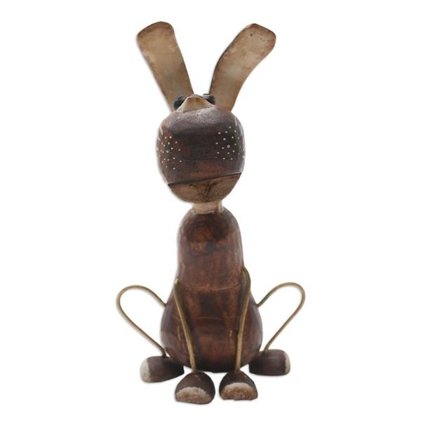 Alternate image for Albesia Wood Dog-Motif Statuette from Bali My Best Friend