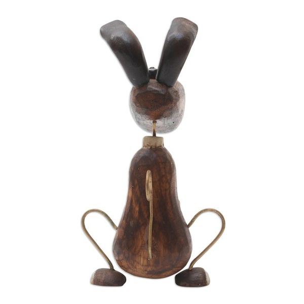 Alternate image for Albesia Wood Dog-Motif Statuette from Bali My Best Friend