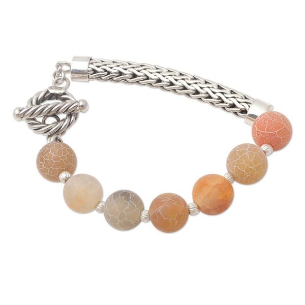 Alternate image for Agate and Sterling Silver Beaded Bracelet Sensations