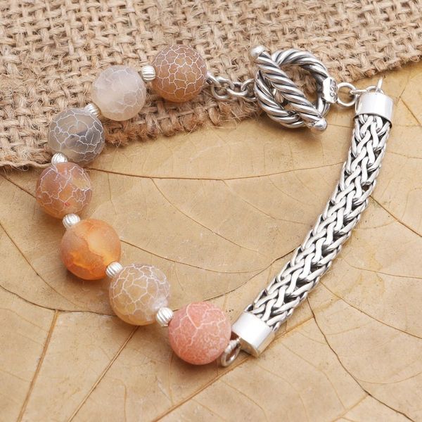 Alternate image for Agate and Sterling Silver Beaded Bracelet Sensations