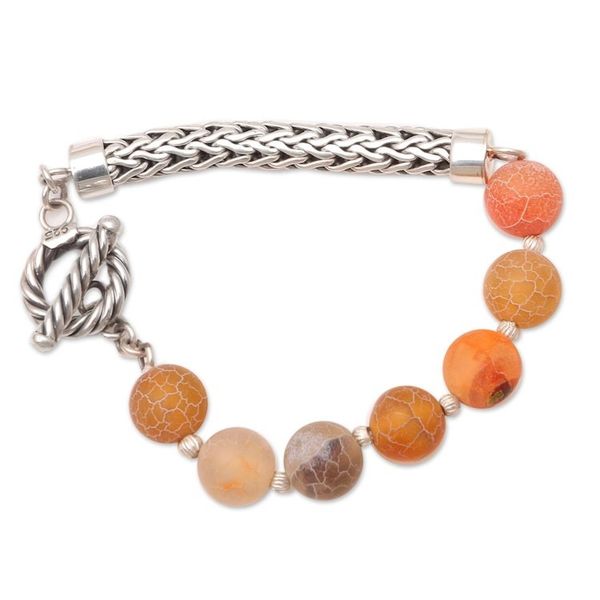 Alternate image for Agate and Sterling Silver Beaded Bracelet Sensations