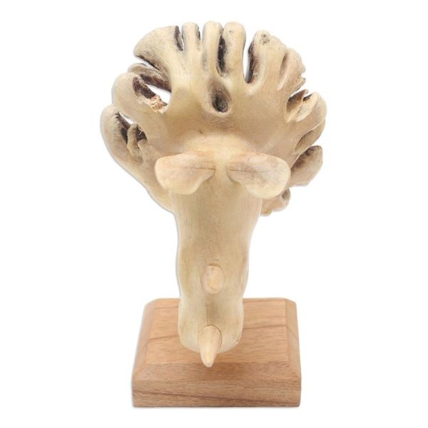 Alternate image for Jempinis Wood Rhino-Themed Statuette Rhino Dive
