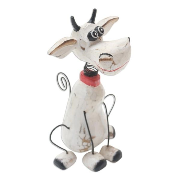 Alternate image for Distressed Finish Albesia Wood Donkey Statuette Donkey Derby