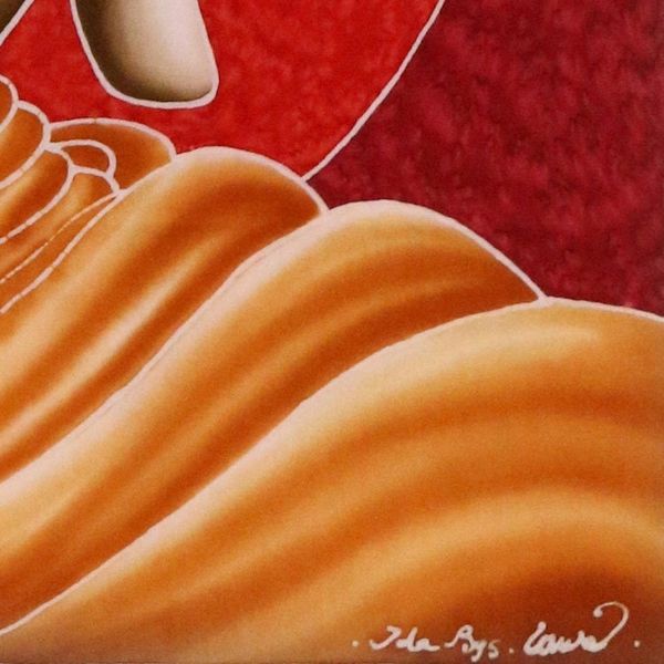 Alternate image for Batik Cotton Buddha Wall Hanging Calm Buddha