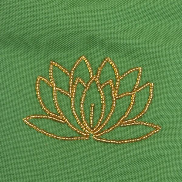 Alternate image for Drawstring Ikat Cotton Yoga Mat Bag Petite Golden Lotus