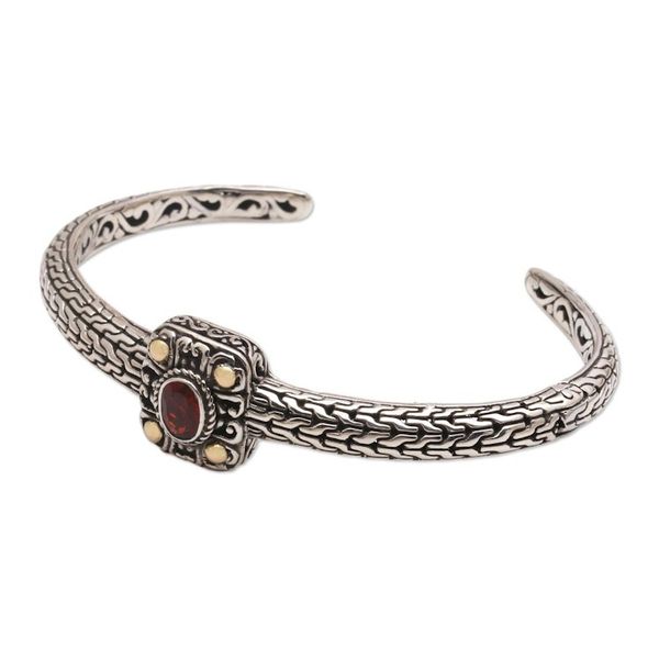 Alternate image for Gold-Accented Garnet Cuff Bracelet My Lady in Red