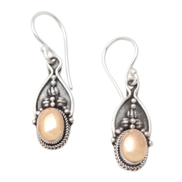 Alternate image for Gold-Accented Sterling Silver Dangle Earrings Golden Blink