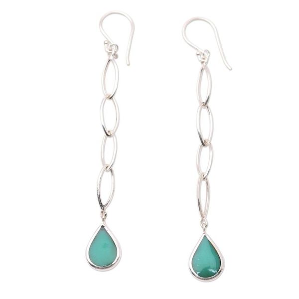 Alternate image for Sterling Silver and Resin Dangle Earrings Fresh Air