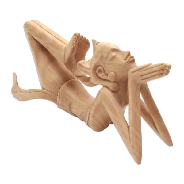 Alternate image for Handmade Wood Sculpture from Bali Flexible Female