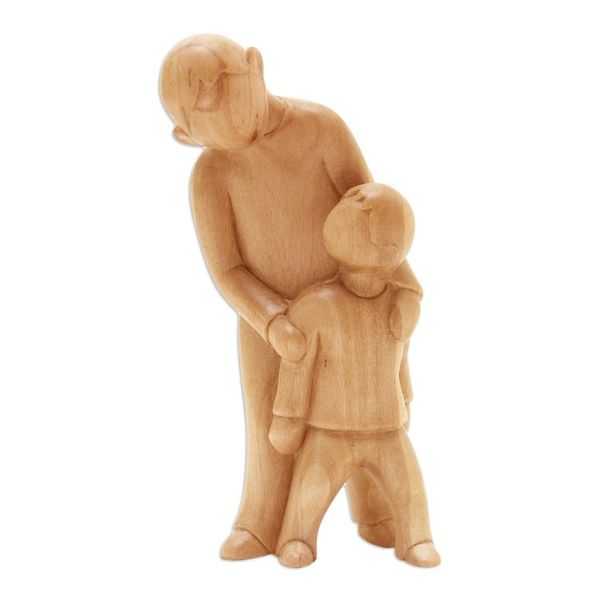 Alternate image for Artisan Crafted Hibiscus Wood Statuette Learning Lessons