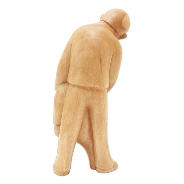 Alternate image for Artisan Crafted Hibiscus Wood Statuette Learning Lessons