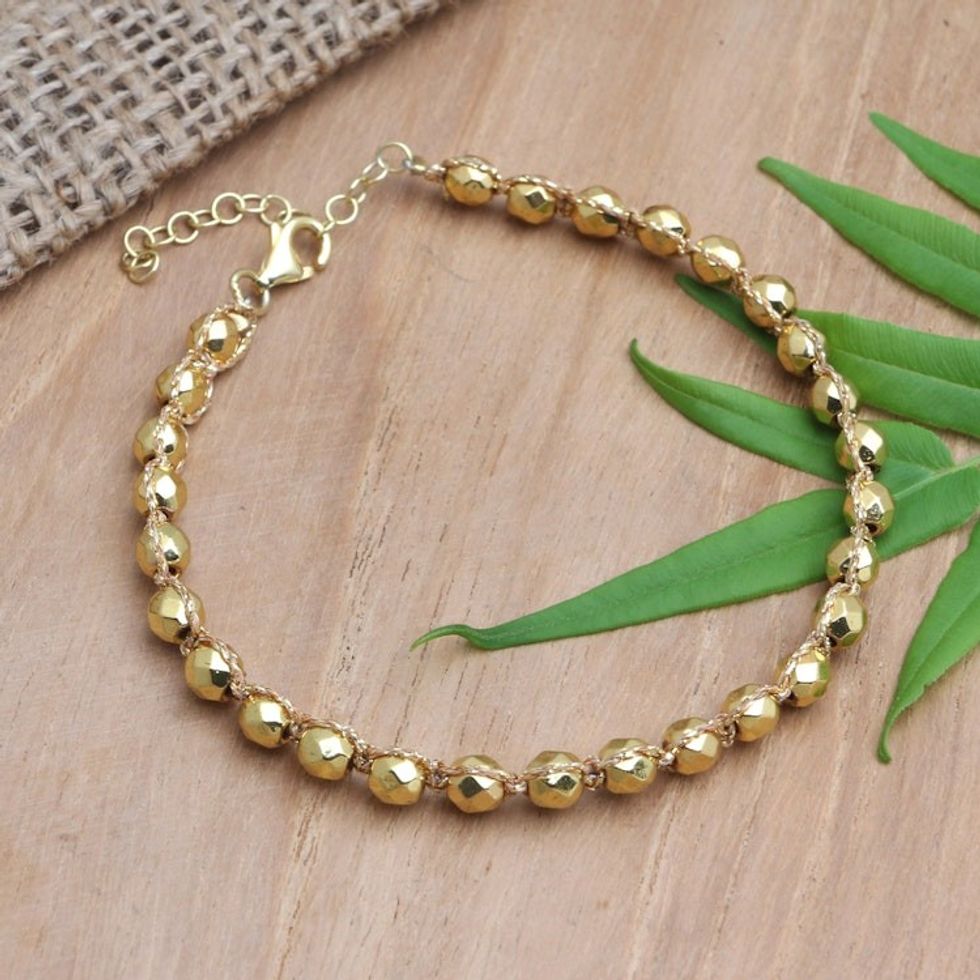 Golden Hematite Bracelet 'Gold on Gold'
