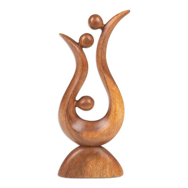 Alternate image for Abstract Suar Wood Statuette from Bali Trading Places