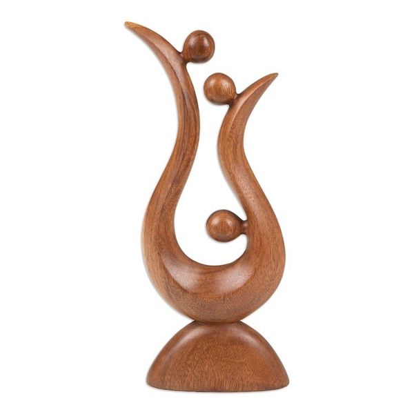 Alternate image for Abstract Suar Wood Statuette from Bali Trading Places