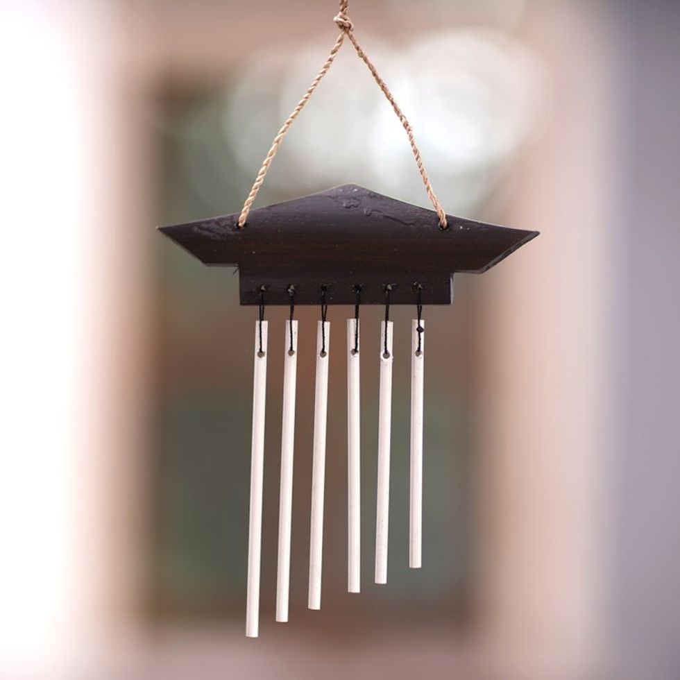 Balinese Handmade Bamboo and Aluminum Mini Wind Chimes 'Small Empire'