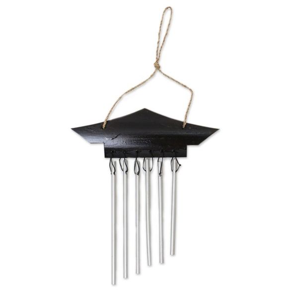 Alternate image for Balinese Handmade Bamboo and Aluminum Mini Wind Chimes Small Empire