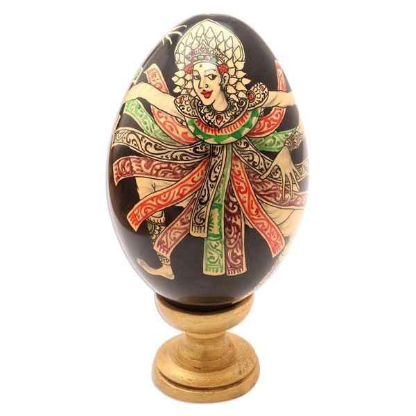 Alternate image for Dance-Themed Balinese Sculpture Baris Gede Dance