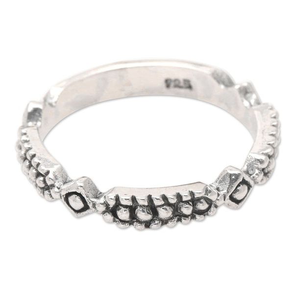 Alternate image for Artisan Crafted Sterling Silver Band Ring from Bali United in Joy