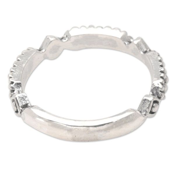 Alternate image for Artisan Crafted Sterling Silver Band Ring from Bali United in Joy