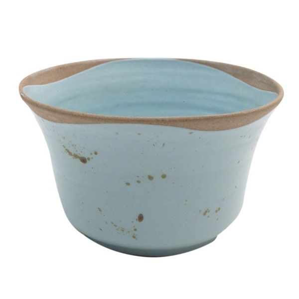 Alternate image for Handcrafted Ceramic Serving Bowl Blue Bell