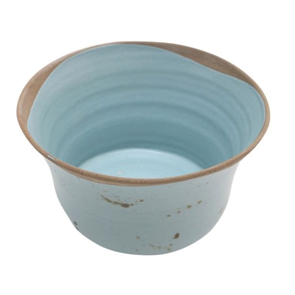 Alternate image for Handcrafted Ceramic Serving Bowl Blue Bell