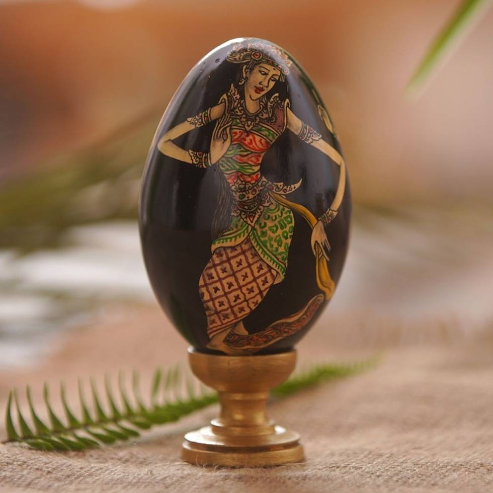 Artisan Crafted Hindu Motif Sculpture 'Epic Love Story'