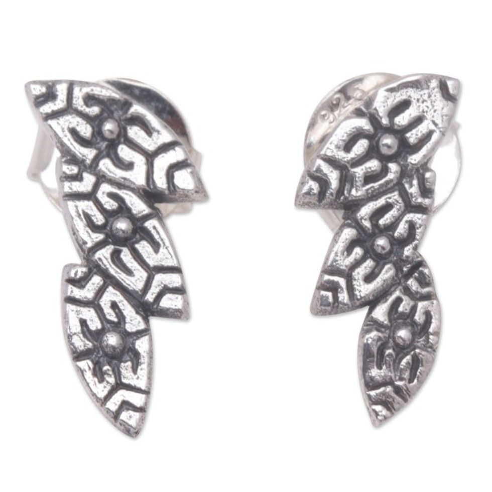 Sterling Silver Seed Drop Earrings from Bali 'Fertility Seeds'