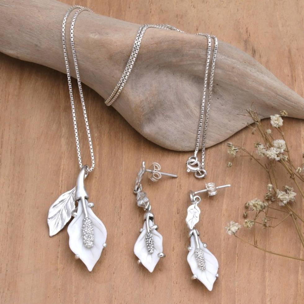 World Peace Symbolic Jewelry Set Handmade Bali 'Garden of Peace'