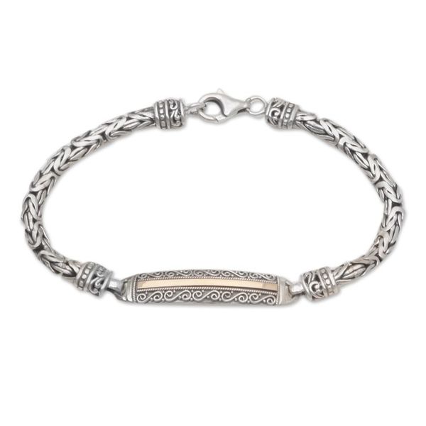 Alternate image for Artisan Crafted Gold-Plated Pendant Bracelet See the Future