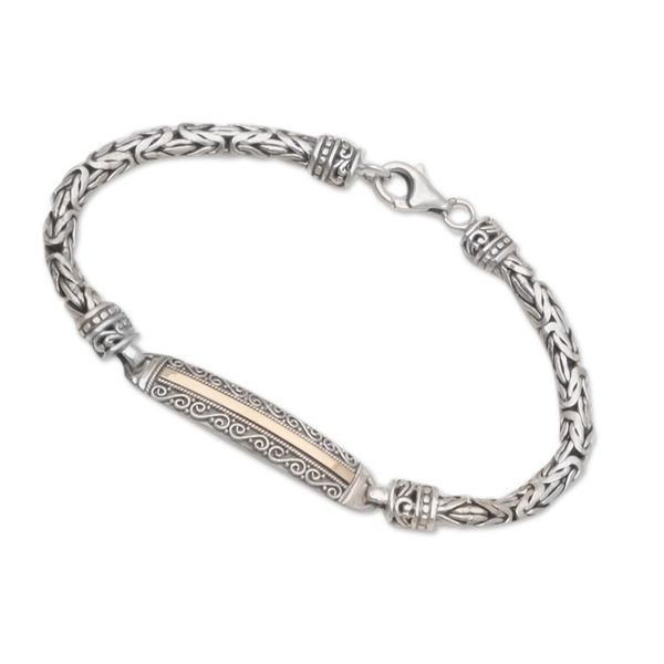 Alternate image for Artisan Crafted Gold-Plated Pendant Bracelet See the Future