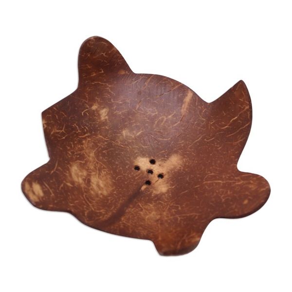 Alternate image for Coconut Shell Soap Dish with Turtle Motif Come Clean