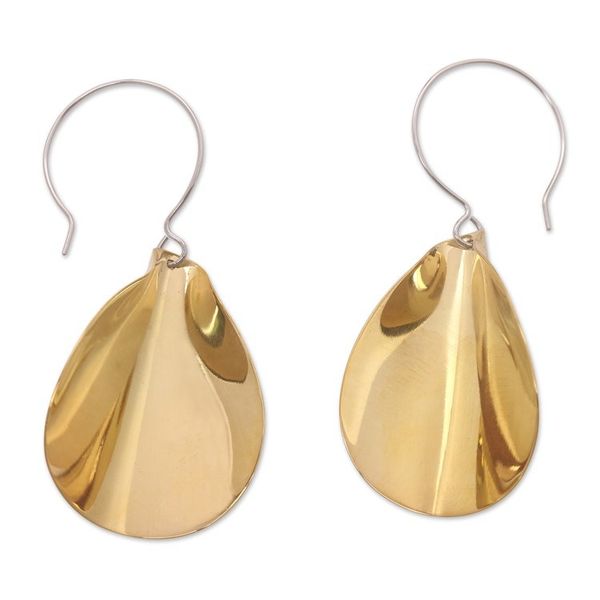 Alternate image for Hand Made Brass Dangle Earrings Perfecting Touch