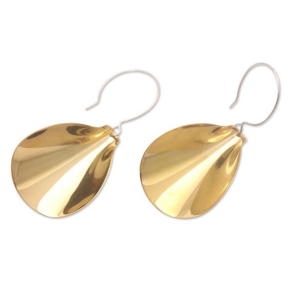 Alternate image for Hand Made Brass Dangle Earrings Perfecting Touch
