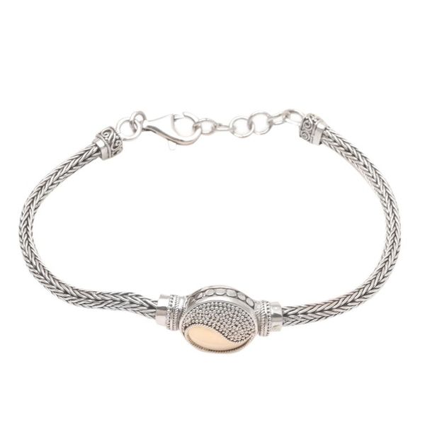 Alternate image for Gold-Accented Sterling Silver Pendant Bracelet Ancient Philosophy