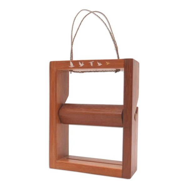 Alternate image for Handcrafted Reclaimed Wood Toilet Paper Holder from Bali Roll Me